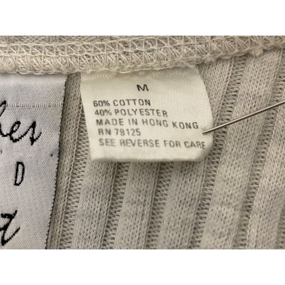 Ribbed Button Front Sweater Size M Light Beige Clothes And Effect Slim Fit Women - Picture 4 of 5